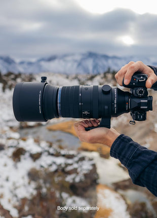 OM SYSTEM Olympus M.Zuiko Digital ED 150-600mm F5.0-6.3 is for Micro Four Thirds System Camera, Outdoor Bird Wildlife, Weather Sealed Design, Telephoto Compatible with Teleconverter | F/5-6.3, Sync Is Up to 7 Stops, IPX1 Splashproof, 95mm Filter, 2.06 Kg