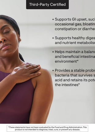 THORNE Bacillus Coagulans, Shelf-Stable Vegan Probiotic, 60 Capsules