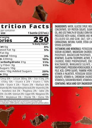 BOOST High Protein with Fiber Ready to Drink Complete Nutritional Drink, Rich Chocolate, 8 fl oz Bottle, 24 Pack