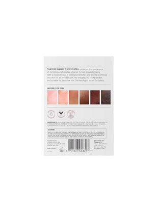 THAYERS Invisible S.O.S Hydrocolloid Acne Pimple Patch, Ultra-Thin Design Instantly Reduces Look of Blemishes, Set of 22 Pimple Patches