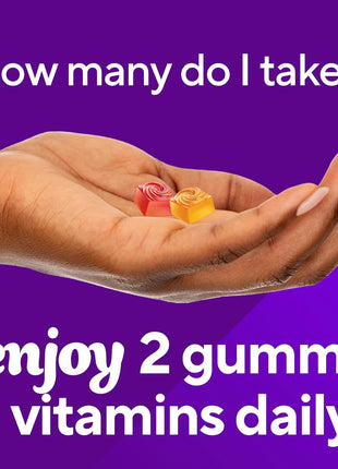 Vitafusion Fiber Well Gummies for GLP-1 Support | 5mg | 90 Count | Sugar Free Adult Gummy | Vitamins For Women & Men | Berry & Peach Flavors | Gluten Free Formula