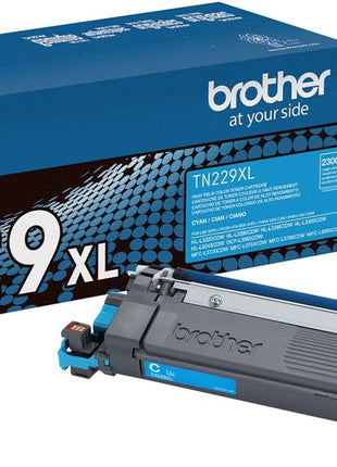 Brother Genuine TN229XLC Cyan High Yield Printer Toner Cartridge - Print up to 2,300 Pages(1) | Brother Genuine TN229 toner with smudge-free performance for reports, presentations and proposals