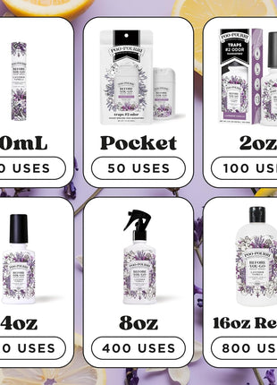 Poo-Pourri Before-You-Go Pocket Toilet Spray, Travel Essentials, Lavender Vanilla, 1 Fl Oz, Up to 50 Uses, On-The-Go Bathroom Odor Deodorizer with Essential Oils, TSA Approved Size