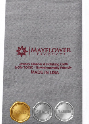 Pro Size Polishing Cleaning Cloth Made in USA for Gold, Silver, Platinum. Pure Cotton Eco Friendly Tarnish Remover Cleaner Large 11 x 14 Inch. Shines Jewelry Like New. Cleans Coins Watches Silverware