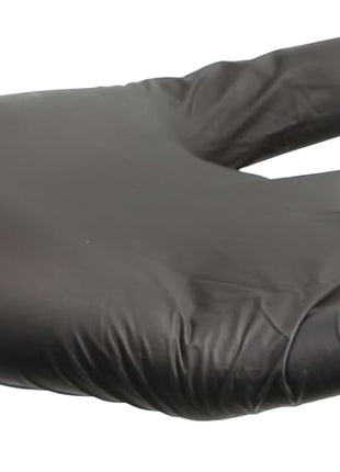 ForPro Professional Collection Disposable Nitrile Gloves, Chemical Resistant, Powder Free, Latex Free, Non Sterile, Food Safe, 4 Mil, Black, Large, 100 Count