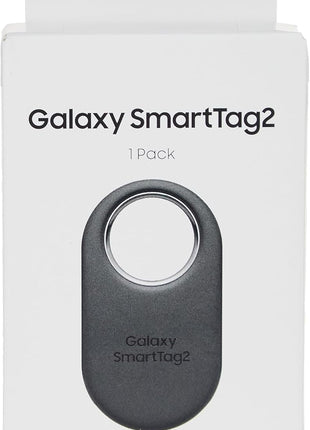 Samsung SmartTag2 (2023) Bluetooth + UWB, IP67 Water and Dust Resistant, Findable via App, 1.5 Year Battery Life - Black (International Version)