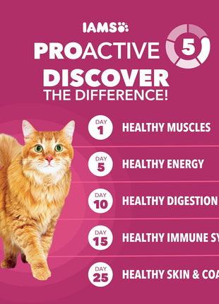 IAMS Proactive Health Dry Cat Food, Urinary Tract Health, Adult Cat Food Dry Recipe with Chicken, 7 lb. Bag