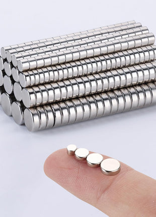 RHINOCATS 400Pcs Small Magnets, 4 Different Sizes Tiny Mini Magents, Multi-Use for Fridge, DIY, Office, Hobbies, Crafts and Science