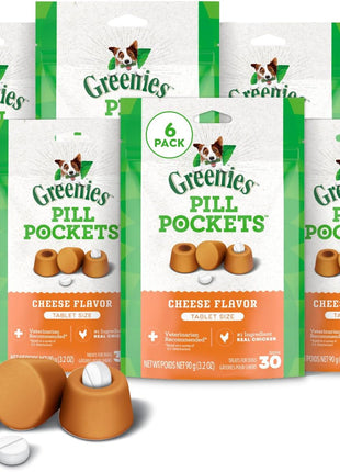 Greenies Pill Pockets for Dogs Small Size, Tablet Pill Treats for Dogs, Chicken Flavor, 3.2 oz. Pouch