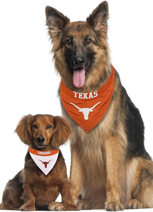 Pets First Collegiate Pet Accessories, Reversible Bandana, Texas Longhorns, Small/Medium