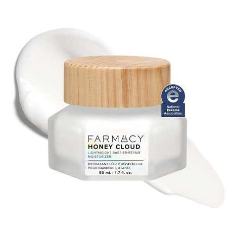 Farmacy Honey Cloud Face Moisturizer Cream - Lightweight Face Lotion with Hyaluronic Acid + Peptides - Breathable Moisture + Barrier Repair - Facial Moisturizer for Combo, Sensitive + Oily Skin (50ml)