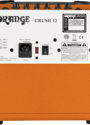 Orange Crush 12 12W 6 inch Guitar Amplifier and Speaker Combo, Orange