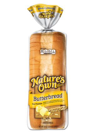 Nature's Own Butterbread, Sliced White Bread, 20 oz Loaf