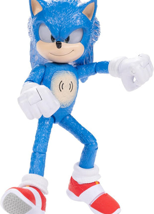 Sonic the Hedgehog 3 Ultimate Talking Sonic 12-Inch Figure, Features 30+ Iconic and Humorous Phrases and Sounds from the Movies, Light-Up Eyes and Quills