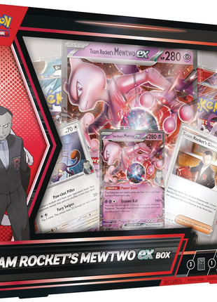 Pokemon TCG: Team Rocket's Mewtwo ex Box - 4 Packs, Promos