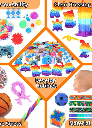 1000 Pcs Party Favors for Kids, Fidget Toys Bulk, Birthday Gift Toys, Fidgets Stocking Stuffers, Treasure Box Birthday Party, Goodie Bag Stuffers, Carnival Prizes, Pinata Filler Stuffers for Classroom