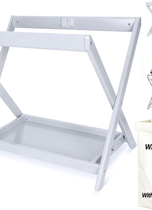 Bassinet Stand,Compatible with UPPAbaby Bassinets Since 2015,Bonus Storage Bag Included,One-Touch Open and Close,Secured with reinforced clamps,comfortable sleeping space for your little one