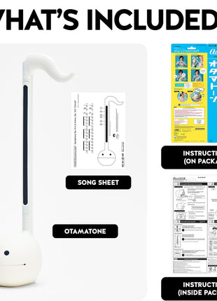 Otamatone Japanese Electronic Synthesizer Musical Instrument Toy - White | Portable Music Synthesizer from Japan by Maywa Denki Studio Award Winning Educational Fun Gift for Children, Teens & Adults