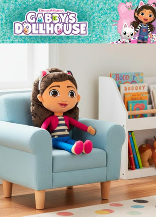 Franco DreamWorks Gabby's Dollhouse Kids Bedding Super Soft Plush Decorative Throw Cuddle Pillow, (Officially Licensed Product)