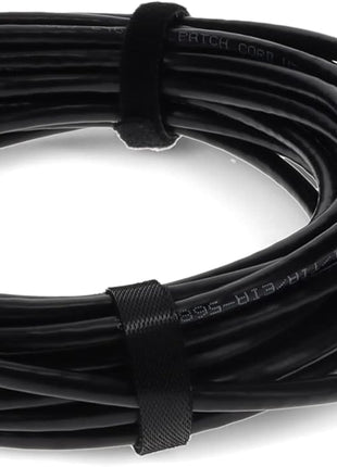 AddOn 50ft RJ-45 (Male) to RJ-45 (Male) Straight Black Cat6 UTP PVC Copper Patch Cable