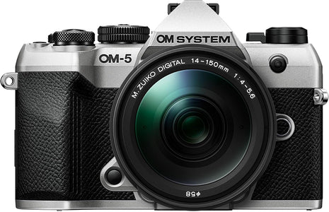 OM SYSTEM OM-5 Mark II SLV w/M.ZUIKO Digital 14-150mm f4.0-5.6 II Compact Light Weight Weather Sealed 4K Video Camera Best for Outdoor Travel