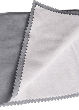 Mayflower Jewelry Polishing Cleaning Cloth Set of 2 Made in USA for Silver Gold Platinum. Soft Cotton. Sizes L11 x 14 In M 8 x 6 In Tarnish Cleaner Remover Shines Jewelry Gold Watches Silverware Coins