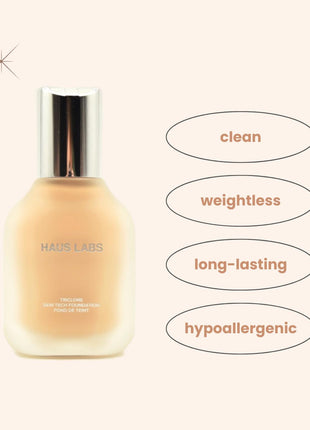 HAUS LABS BY LADY GAGA Triclone Skin Tech Medium Coverage Foundation with Fermented Arnica 175 Light Neutral