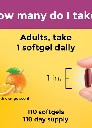Nature Made Prenatal Vitamins for Women with Folic Acid + DHA, 110 Softgels | Prenatal Vitamin and Mineral Supplement for Daily Nutritional Support, With Folic Acid and 19 Other Nutrients, 110 Day Supply
