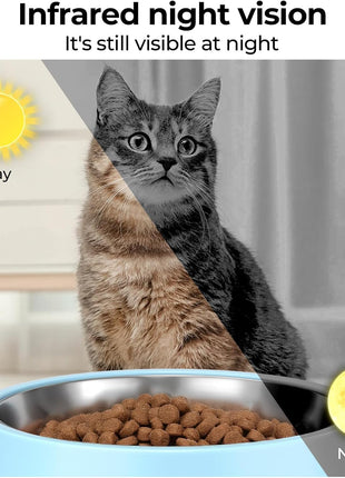 Ownpets Automatic Pet Feeder with Camera, 1304P HD Video with Night Vision, 2-Way Voice Interaction, 2.4G & 5G WiFi Food Dispenser with APP Control, 4L Timed Feeder for Cats and Dogs