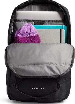 THE NORTH FACE Women's Jester Everyday Laptop Backpack | Commuter Travel Bag with Laptop Sleeve, Water-Repellent Finish, Spacious Compartment, TNF Black-NPF, One Size