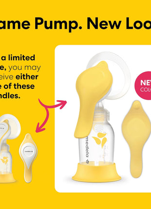 Medela Manual breast pump with Flex Shields Harmony Single Hand for More Comfort and Expressing More Milk