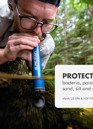 LifeStraw Personal Water Filter for Hiking, Camping, Travel, and Emergency Preparedness