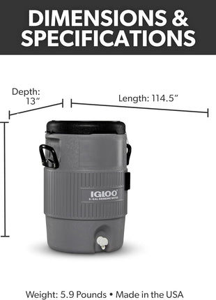 Igloo Sports Cooler | Insulated Beverage Dispenser with Spout |Portable Handwashing Station