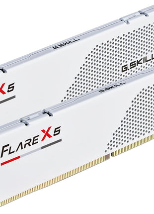 G.SKILL Flare X5 Series DDR5 RAM (AMD EXPO) 32GB (2x16GB) 6000MT/s CL28-36-36-96 1.40V Desktop Computer Memory U-DIMM - Matte White (F5-6000J2836G16GX2-FX5W)