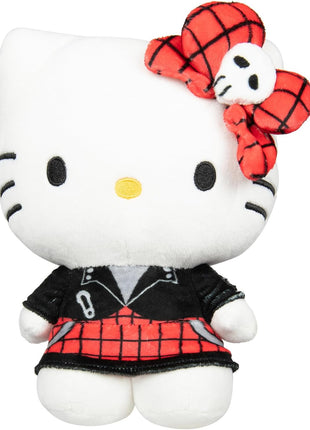 Jazwares Hello Kitty and Friends Series 2, Hello Kitty Red Punks Plush - Officially Licensed Sanrio Product from Ages 6+