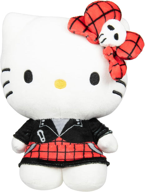 Jazwares Hello Kitty and Friends Series 2, Hello Kitty Red Punks Plush - Officially Licensed Sanrio Product from Ages 6+
