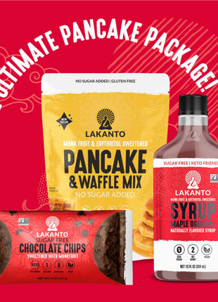 Lakanto Sugar Free Maple Syrup With Monk Fruit & Erythritol For Pancakes, Waffles, Oatmeal, Coffee, Tea, Granola, Frosting & Dressing, Zero Sugar, Keto, Vegan, Gluten Free, 1 G Net Carbs, 13 Fl Oz