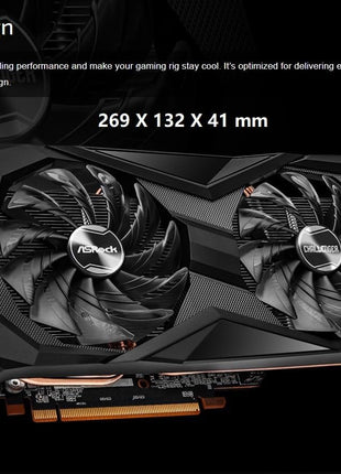 ASROCK AMD Radeon RX 6600 Challenger D Dual Fan 8GB GDDR6 PCIE 4.0 Graphics Card