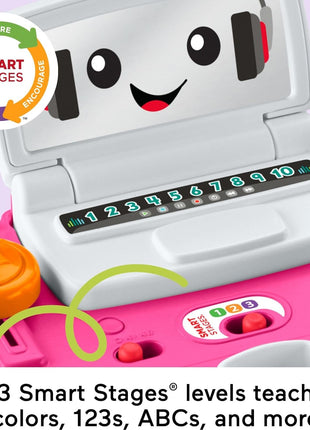 Fisher-Price Laugh & Learn Mix & Learn DJ Table Baby Toy | Pink, 12 Busy Activities, Musical Learning Play, Infants & Toddlers Ages 6+ Months