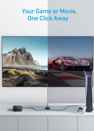 Anker HDMI Switch, 2 in 1 Out HDMI Switcher, Monitor Switch with 4K@60Hz | Smooth Finish, Supports HDR/3D/Dolby, for Laptops/PC/Xbox/PS5/PS4/Projector, and More