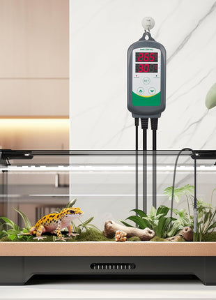 Inkbird ITC-308 Digital Temperature Controller 2-Stage Outlet Thermostat Heating and Cooling Mode Carboy Homebrew Fermenter Greenhouse Terrarium 110V 10A 1100W