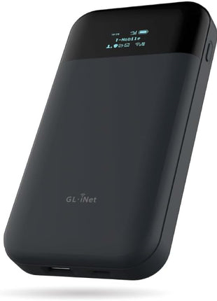 GL.iNet GL-E750V2 (MUDI) 4G LTE Portable Wi-Fi Hotspot for Travel | Mobile Hotspot Device, OpenWrt, OpenVPN, WireGuard, 7000mAh, Global Version