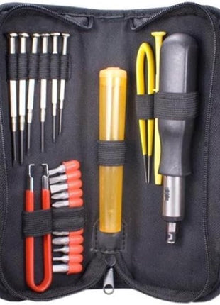 QVS 23 Piece Computer Maintenance Tool Kit with Precision Screwdrivers Computer Surge Protector (CA215P)