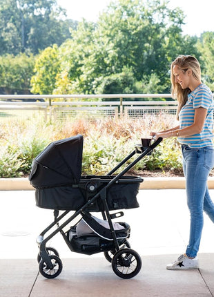 Safety 1st Grow and Go Flex 8-in-1 Car Seat Stroller Combo, Baby Stroller Travel Systems for Infants 4-30 lbs, Stroller and Carseat Combo Set, Foundry