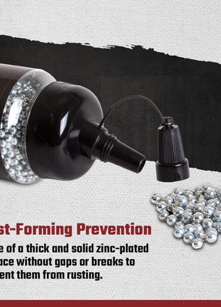 Air Venturi Steel BBS, 177 Cal, 5.1 Grains, Zinc-Plated, 2,500ct,Chrome
