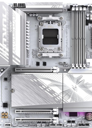 GIGABYTE B850 AORUS Elite WIFI7 ICE AMD AM5 ATX Motherboard, Support AMD Ryzen 9000/8000/7000 Series, DDR5, 14+2+2 Power Phase, 3X M.2, PCIe 5.0, USB-C, WIFI7, 2.5GbE LAN, EZ-Latch, 5-Year Warranty
