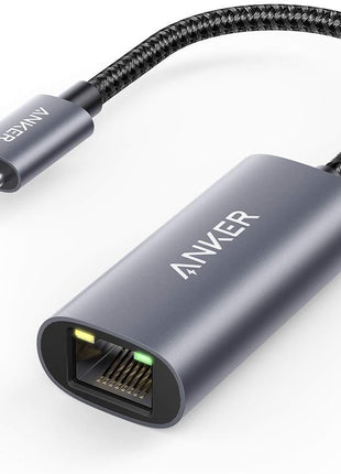 Anker USB C to Ethernet Adapter, Portable USB C Type-C 1-Gigabit Network Hub, 10/100/1000 Mbps,Network Adapter for MacBook Pro, iPad Pro 2019/2018, ChromeBook, XPS, Galaxy S9/S8, and More
