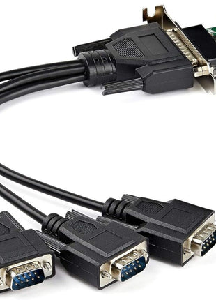 StarTech.com 4-port PCI Express RS232 Serial Adapter Card - PCIe RS232 Serial Host Controller Card - PCIe to Serial DB9 - 16950 UART - Low Profile Expansion Card - Windows & Linux , TAA (PEX4S953LP)