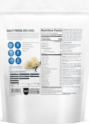Isopure Zero Carb 100% Pure Whey Isolate Protein Powder, Lactose Free, Gluten Free, With Vitamins, Creamy Vanilla, 25g Protein Per Serving, 1 Lb, 15 Servings (Packaging May Vary)