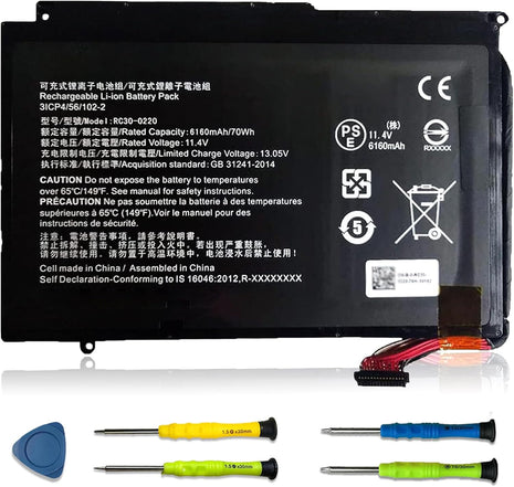 7WNW1 Laptop Battery Replacement for Dell Latitude 5420 5424 Rugged, Extreme P85G P86G P137G P137G001 P137G002 P85G001 P86G001 Series DMF8C GK3D3 6NNCF DP3KF DMF0C 07WNW1 451-BCHV 11.4V 51Wh 4342mAh